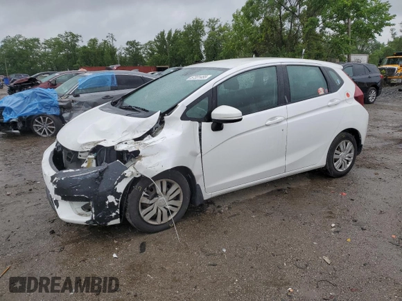 2015 Honda Fit LX with VIN 3HGGK5H57FM722000, listed as a Copart auction lot 57331455 with 140,546 mi miles and Salvage title. Bid and sale history available at DreamBid. Image 1.