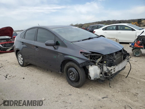2011 Toyota Prius I with VIN JTDKN3DU9B1470078, listed as a Copart auction lot 52584365 with 279,784 mi miles and Salvage Title. Bid and sale history available at carsss.com. Image 4.