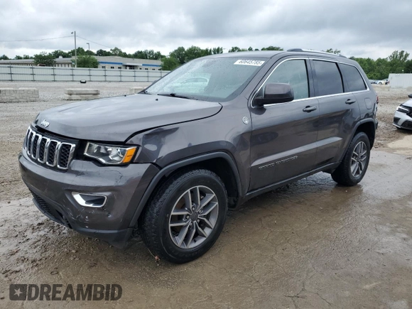 2020 Jeep Grand Cherokee Laredo E with VIN 1C4RJFAG1LC343406, listed as a Copart auction lot 60645785 with 51,831 mi miles and Salvage title. Bid and sale history available at DreamBid. Image 1.