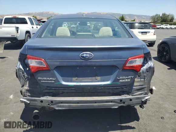 2015 Subaru Legacy Premium with VIN 4S3BNAD60F3070961, listed as a Copart auction lot 60510115 with 68,006 mi miles and Salvage title. Bid and sale history available at DreamBid. Image 6.