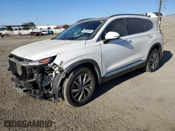 2019 Hyundai Santa Fe Ultimate with VIN 5NMS5CAD2KH133696, listed as a Copart auction lot 83610624 with 44,058 mi miles and Salvage Title. Bid and sale history available at carsss.com. Image 1.