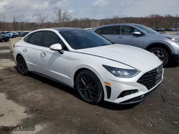 2021 Hyundai Sonata SEL with VIN 5NPEF4JA5MH083663, listed as a Copart auction lot 49771485 with 63,499 mi miles and Salvage Title. Bid and sale history available at carsss.com. Image 4.