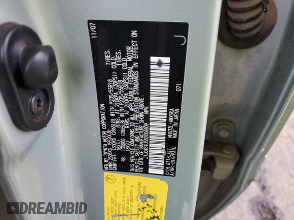2008 Lexus RX 400h with VIN JTJGW31U582006809, listed as a Copart auction lot 48992435 with 145,563 mi miles and Salvage Title. Bid and sale history available at DreamBid. Image 12.