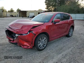 2023 Mazda CX-5 Signature with VIN JM3KFBXY5P0289361, listed as a Copart auction lot 80130214 with 17,464 mi miles and Salvage Title. Bid and sale history available at carsss.com. Image 1.
