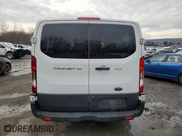 2016 Ford Transit Wagon XL with VIN 1FMZK1YM0GKA42001, listed as a Copart auction lot 44488315 with 106,634 mi miles and Salvage Title. Bid and sale history available at carsss.com. Image 6.