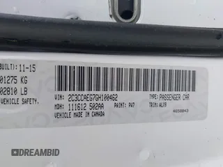 2016 Chrysler 300 with VIN 2C3CCAEG7GH100462, listed as a IAAI auction lot 41698115 with 117,867 mi miles. Bid and sale history available at carsss.com. Image 9.