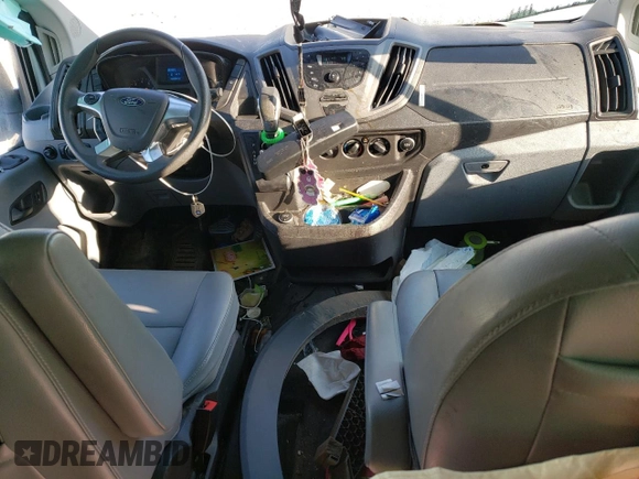 2018 Ford Transit Passenger XL with VIN 1FBZX2YM5JKA70836, listed as a Copart auction lot 56246485 with 60,391 mi miles and Salvage title. Bid and sale history available at DreamBid. Image 8.