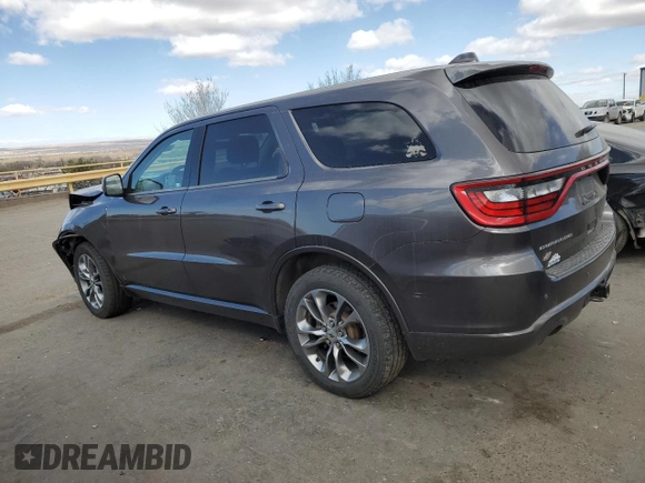 2020 Dodge Durango GT Plus with VIN 1C4RDJDG4LC123411, listed as a Copart auction lot 47147375 with 127,186 mi miles and Salvage title. Bid and sale history available at DreamBid. Image 2.