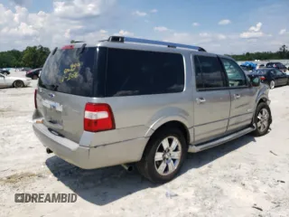 2008 Ford Expedition EL Limited with VIN 1FMFK19588LA61076, listed as a Copart auction lot 59097743 with 182,803 mi miles and Salvage Title. Bid and sale history available at carsss.com. Image 3.