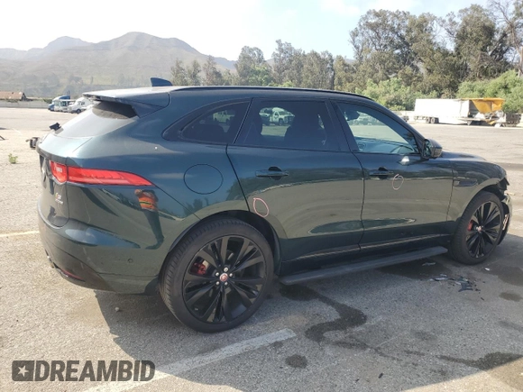 2017 Jaguar F-Pace S with VIN SADCM2BV6HA098113, listed as a Copart auction lot 61690495 with 54,500 mi miles and Salvage title. Bid and sale history available at DreamBid. Image 3.