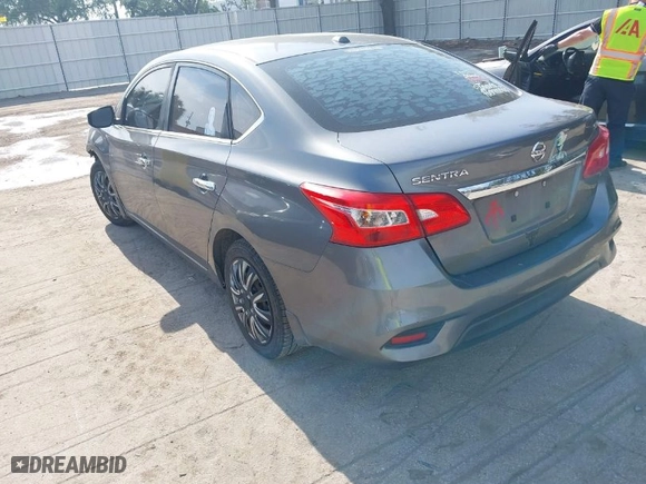 2017 Nissan Sentra SV with VIN 3N1AB7AP9HL724015, listed as a IAAI auction lot 42100563 with 168,297 mi miles. Bid and sale history available at carsss.com. Image 3.