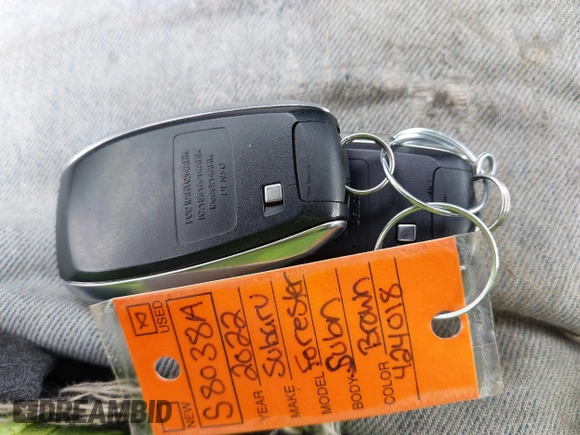 2022 Subaru Forester Limited с VIN JF2SKAPC7NH424018, выставлен на аукционе IAAI как лот 42231739 с пробегом 22 552 миль миль и . История ставок и продаж доступна на DreamBid. Изображение 11.