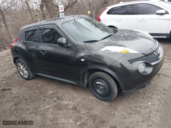 2013 Nissan Juke S with VIN JN8AF5MV5DT230602, listed as a IAAI auction lot 41753380 with 133,884 mi miles. Bid and sale history available at carsss.com. Image 1.