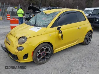 2016 FIAT 500 Turbo with VIN 3C3CFFHH2GT165364, listed as a IAAI auction lot 41610604 with 1 mi miles. Bid and sale history available at carsss.com. Image 2.