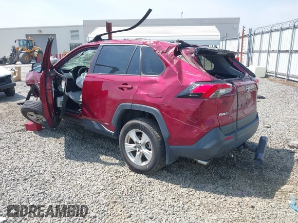 2021 Toyota RAV4 Hybrid XLE with VIN JTMRWRFV2MD123696, listed as a IAAI auction lot 41898510 with 88,000 mi miles. Bid and sale history available at carsss.com. Image 3.
