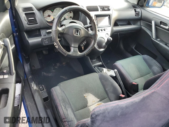 2004 Honda Civic Si with VIN SHHEP335X4U504930, listed as a Copart auction lot 86808894 with 280,060 mi miles and Salvage Title. Bid and sale history available at DreamBid. Image 8.