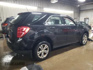 2017 Chevrolet Equinox LS with VIN 2GNALBEK0H6104306, listed as a Copart auction lot 49869795 with 207,769 mi miles and Salvage Title. Bid and sale history available at carsss.com. Image 3.