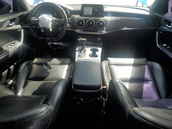 2018 Kia Stinger GT1 with VIN KNAE45LC8J6018531, listed as a Copart auction lot 70597494 with 69,682 mi miles and Non Repairable. Bid and sale history available at carsss.com. Image 8.