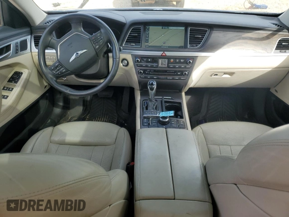 2017 Genesis G80 3.8L with VIN KMHGN4JE4HU188961, listed as a Copart auction lot 47688595 with 108,698 mi miles and Non Repairable. Bid and sale history available at DreamBid. Image 8.