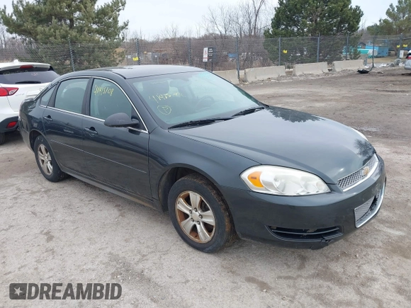 2014 Chevrolet Impala LS with VIN 2G1WA5E30E1125611, listed as a IAAI auction lot 41828292 with 141,826 mi miles and . Bid and sale history available at DreamBid. Image 1.