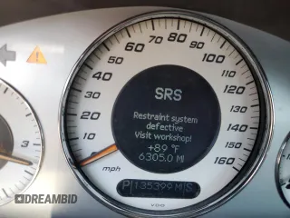 2004 Mercedes-Benz CLK 55 AMG with VIN WDBTK76G14T011421, listed as a Copart auction lot 65686025 with 135,399 mi miles and Salvage title. Bid and sale history available at DreamBid. Image 9.