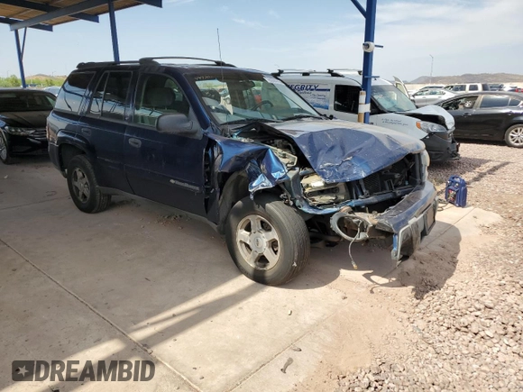 2003 Chevrolet TrailBlazer LT with VIN 1GNDS13SX32283585, listed as a Copart auction lot 65069794 with 194,832 mi miles and Salvage Title. Bid and sale history available at DreamBid. Image 4.