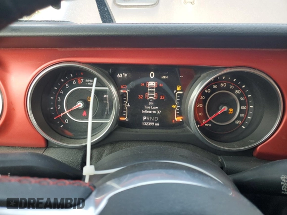 2018 Jeep Wrangler Unlimited Rubicon with VIN 1C4HJXFG7JW167144, listed as a Copart auction lot 48066285 with 132,399 mi miles and Salvage title. Bid and sale history available at DreamBid. Image 9.