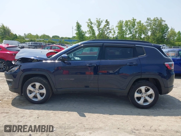 2019 Jeep Compass Latitude z VIN 3C4NJDBB2KT650866, wystawiony jako IAAI lot #42363259 z przebiegiem 43 202 mil mil oraz . Historia ofert i sprzedaży dostępna na DreamBid. Obrazek 14.