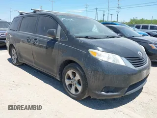 2015 Toyota Sienna LE AAS with VIN 5TDKK3DC7FS687525, listed as a IAAI auction lot 42250458 with 140,429 mi miles and . Bid and sale history available at DreamBid. Image 1.