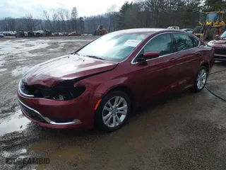 2015 Chrysler 200 Limited with VIN 1C3CCCAB2FN617244, listed as a IAAI auction lot 41588451 with NaN miles. Bid and sale history available at carsss.com. Image 17.