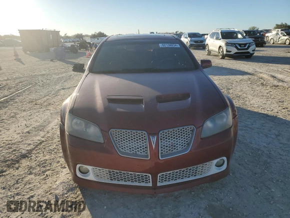 2009 Pontiac G8 with VIN 6G2ER57729L163506, listed as a Copart auction lot 82138834 with 198,857 mi miles and Clean Title. Bid and sale history available at carsss.com. Image 5.