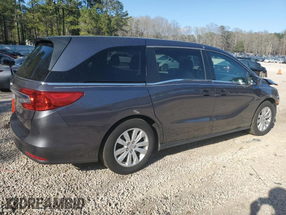 2019 Honda Odyssey LX with VIN 5FNRL6H25KB102017, listed as a Copart auction lot 50151955 with 83,145 mi miles and Salvage Title. Bid and sale history available at DreamBid. Image 3.