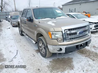 2013 Ford F-150 XL with VIN 1FTFW1EF0DFD66474, listed as a IAAI auction lot 41613819 with 130,585 mi miles. Bid and sale history available at carsss.com. Image 1.