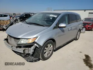 2014 Honda Odyssey EX with VIN 5FNRL5H41EB076760, listed as a Copart auction lot 48784325 with 76,187 mi miles and Salvage Title. Bid and sale history available at carsss.com. Image 1.
