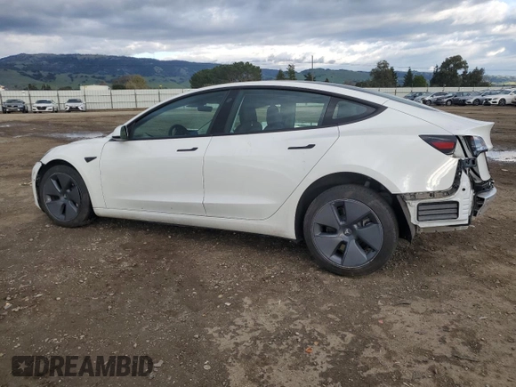 2022 Tesla Model 3 Long Range with VIN 5YJ3E1EB9NF207364, listed as a Copart auction lot 47368135 with 44,640 mi miles and Salvage Title. Bid and sale history available at DreamBid. Image 2.