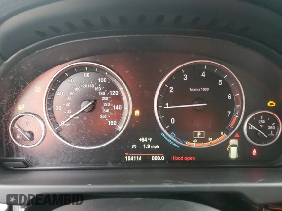 2015 BMW X5 xDrive35i with VIN 5UXKR0C58F0K64841, listed as a Copart auction lot 52716185 with 154,114 mi miles and Clean Title. Bid and sale history available at carsss.com. Image 9.