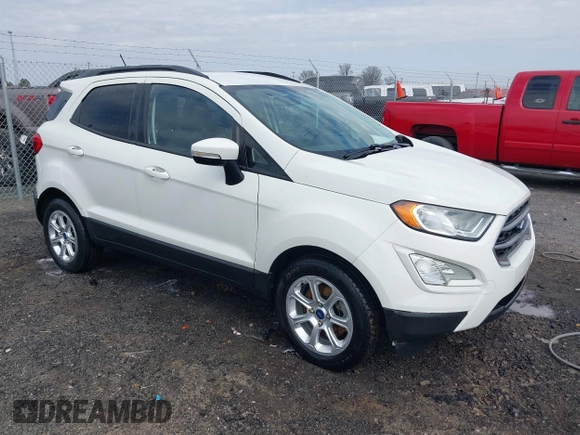 2019 Ford EcoSport SE with VIN MAJ3S2GE5KC303920, listed as a IAAI auction lot 41662368 with 91,207 mi miles and . Bid and sale history available at DreamBid. Image 1.