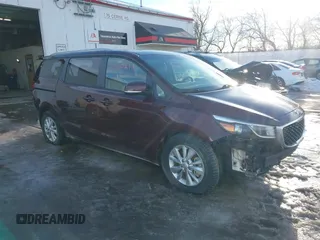 2016 Kia Sedona LX with VIN KNDMB5C17G6200149, listed as a IAAI auction lot 41308309 with 79,457 mi miles and . Bid and sale history available at carsss.com. Image 1.