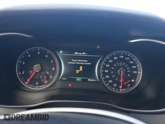 2019 Genesis G70 Advanced с VIN KMTG34LE4KU014629, выставлен на аукционе Copart как лот 63456695 с пробегом 45 662 миль миль и Списание • Salvage title. История ставок и продаж доступна на DreamBid. Изображение 9.