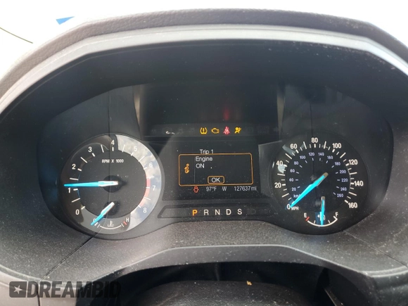 2017 Ford Edge SE with VIN 2FMPK3G94HBB68504, listed as a Copart auction lot 62898565 with 127,637 mi miles and Salvage title. Bid and sale history available at DreamBid. Image 9.