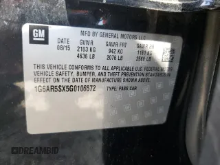 2016 Cadillac CTS Luxury Collection RWD z VIN 1G6AR5SX5G0106572, wystawiony jako Copart lot #57314745 z przebiegiem 129 830 mil mil oraz Szkoda całkowita • Salvage title. Historia ofert i sprzedaży dostępna na DreamBid. Obrazek 12.