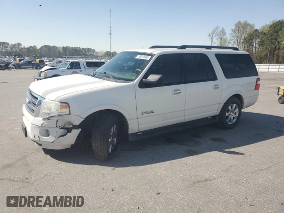 2008 Ford Expedition Max SSV with VIN 1FMFK155X8LA71789, listed as a Copart auction lot 50510605 with 111,177 mi miles and Salvage title. Bid and sale history available at DreamBid. Image 1.