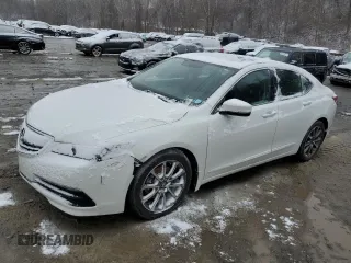 2017 Acura TLX V6 w/Technology Pkg with VIN 19UUB3F52HA002419, listed as a Copart auction lot 85697594 with 136,412 mi miles and Salvage Title. Bid and sale history available at carsss.com. Image 1.