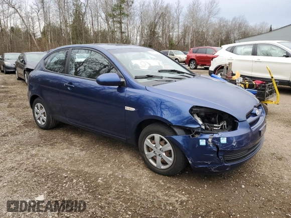 2008 Hyundai Accent Man L with VIN KMHCN35C68U080844, listed as a Copart auction lot 80513974 with 53,925 mi miles and Salvage Title. Bid and sale history available at carsss.com. Image 4.