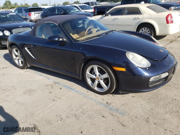 2007 Porsche Boxster with VIN WP0CA29887U711673, listed as a Copart auction lot 77713664 with 49,854 mi miles and Salvage Title. Bid and sale history available at carsss.com. Image 4.