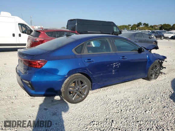 2021 Kia Forte GT-Line with VIN 3KPF34AD1ME396771, listed as a Copart auction lot 47570505 with 25,949 mi miles and Non Repairable. Bid and sale history available at carsss.com. Image 3.