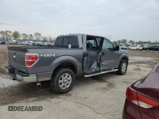 2014 Ford F-150 XL with VIN 1FTFW1EF4EKF02873, listed as a Copart auction lot 52884345 with 326,296 mi miles and Salvage Title. Bid and sale history available at carsss.com. Image 3.