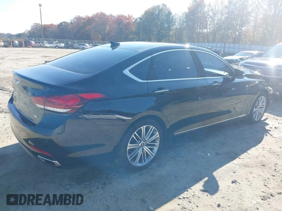 2018 Genesis G80 3.8L z VIN KMHGN4JE8JU232417, wystawiony jako IAAI lot #40983153 z przebiegiem 97 968 mil mil oraz . Historia ofert i sprzedaży dostępna na DreamBid. Obrazek 4.