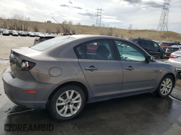 2008 Mazda 3 i Touring with VIN JM1BK32F281863474, listed as a Copart auction lot 52335015 with 177,817 mi miles and Salvage Title. Bid and sale history available at carsss.com. Image 3.