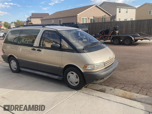 1995 Toyota Previa z VIN JT3AC24S3S1044515, wystawiony jako Copart lot #76413984 z przebiegiem 168 956 mil mil oraz Tytuł czysty. Historia ofert i sprzedaży dostępna na DreamBid. Obrazek 1.